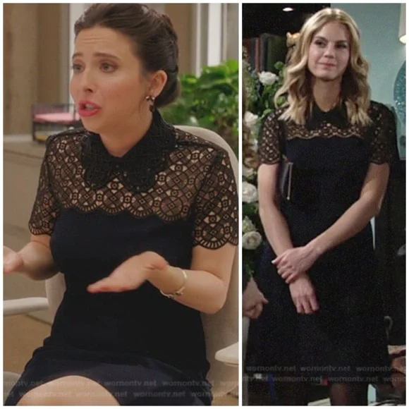 Sandro Iberia Embellished Lace Inset
Dress In Deep Navy SZ EU 36, US 4, S - Picture 11 of 11